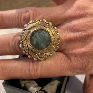 Large Prasiolite Ring